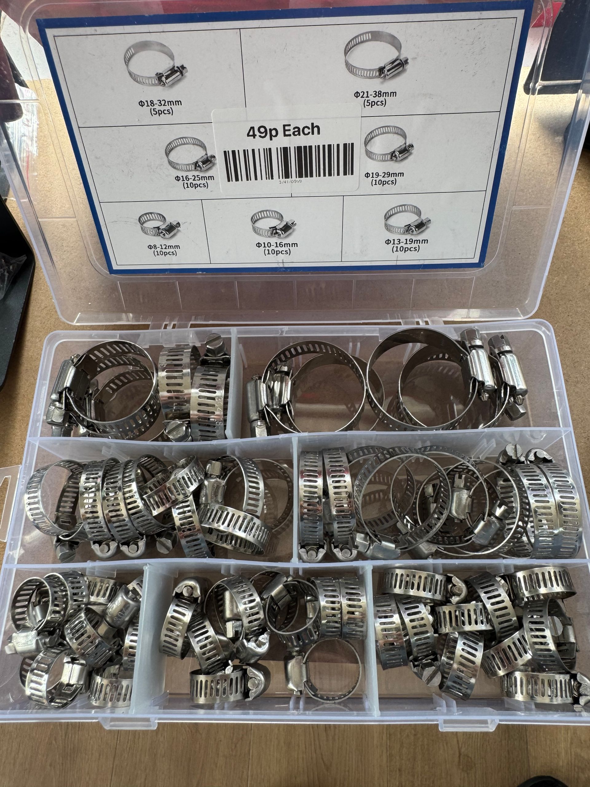 Jubilee clips 8-38mm