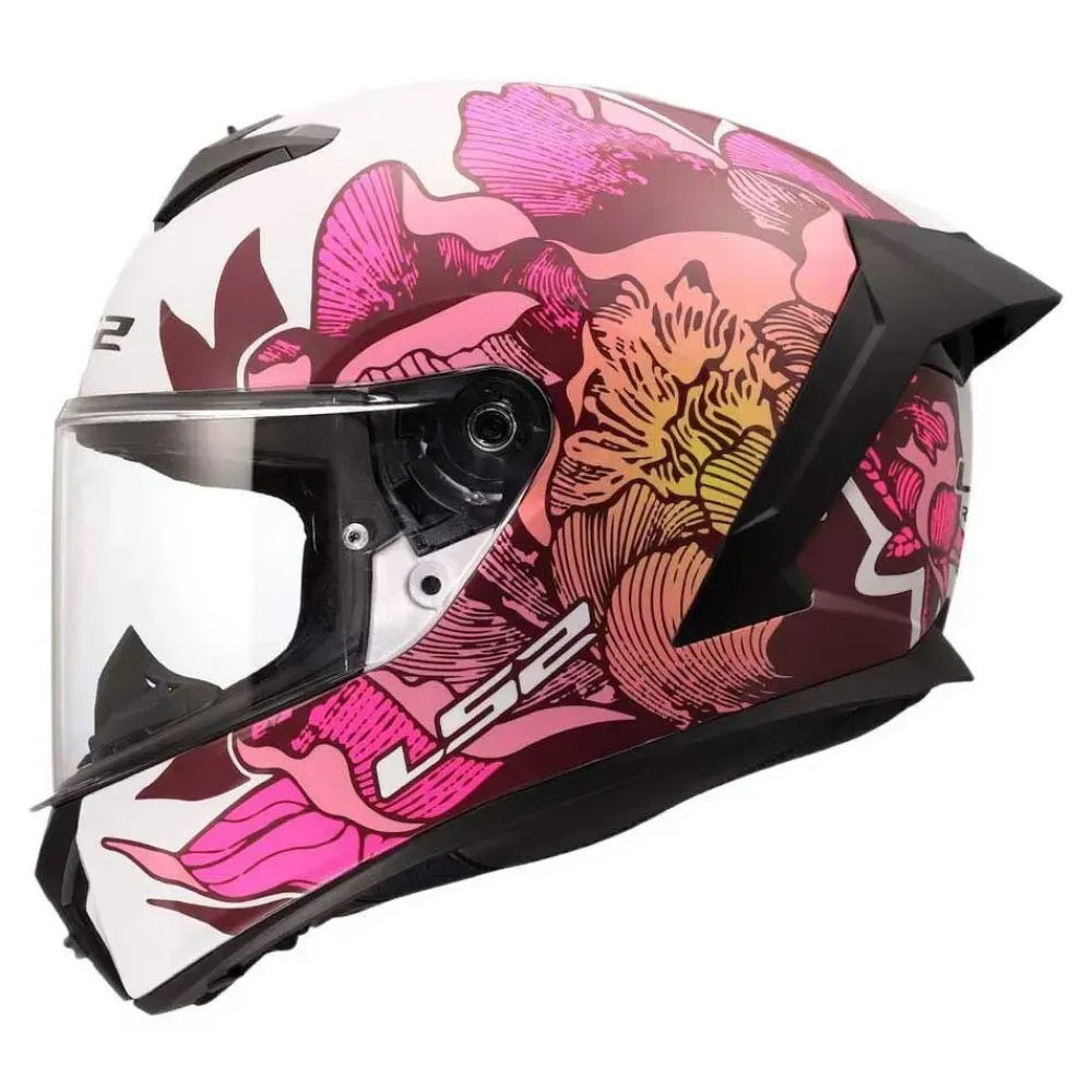 LS2 FF820 RAPID 3 Poppies 2 White Pink L