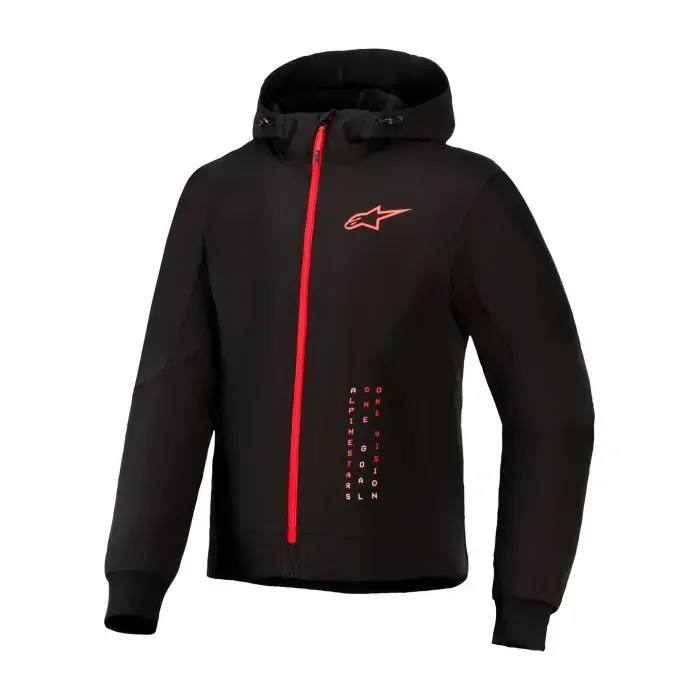 Alpine Radium Tech Hoodie Blk/Bright Red L