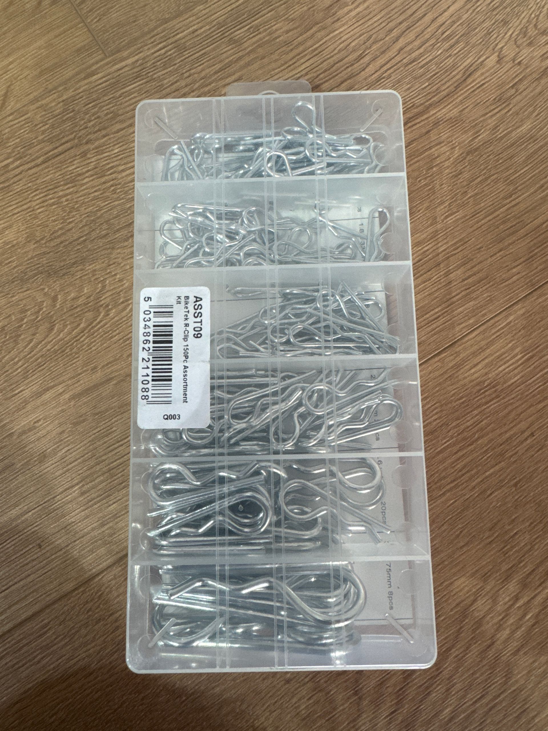 BikeTek R-Clip 150pc Ass Kit