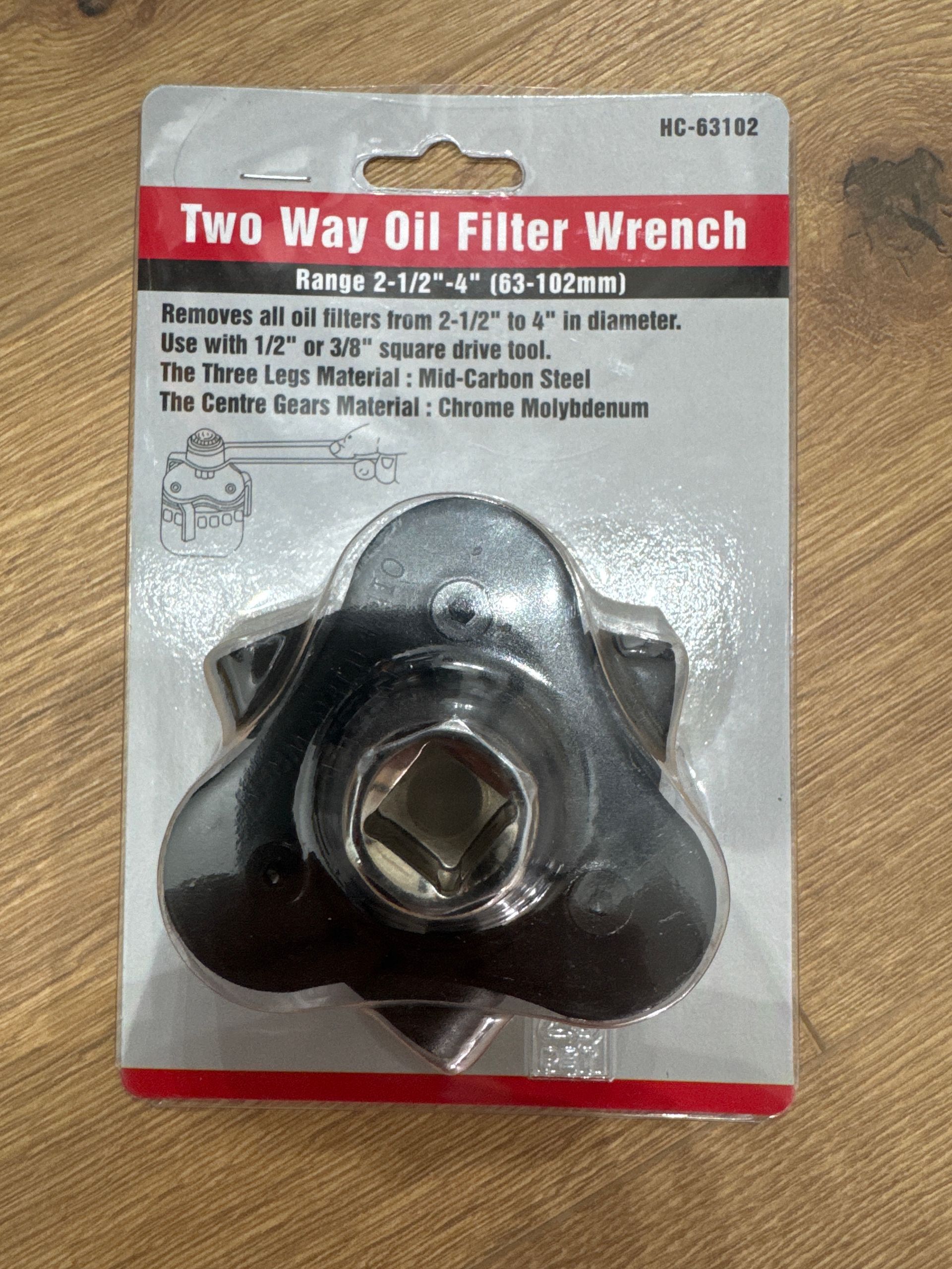 Two Way Oil Filter Wrench 65-76mm