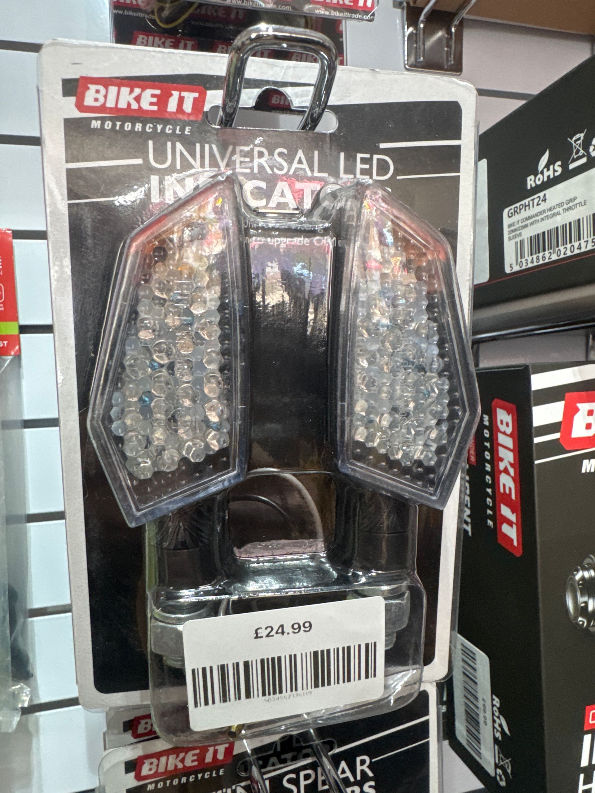 BikeIt LED Claw Indicators Carb/Clear