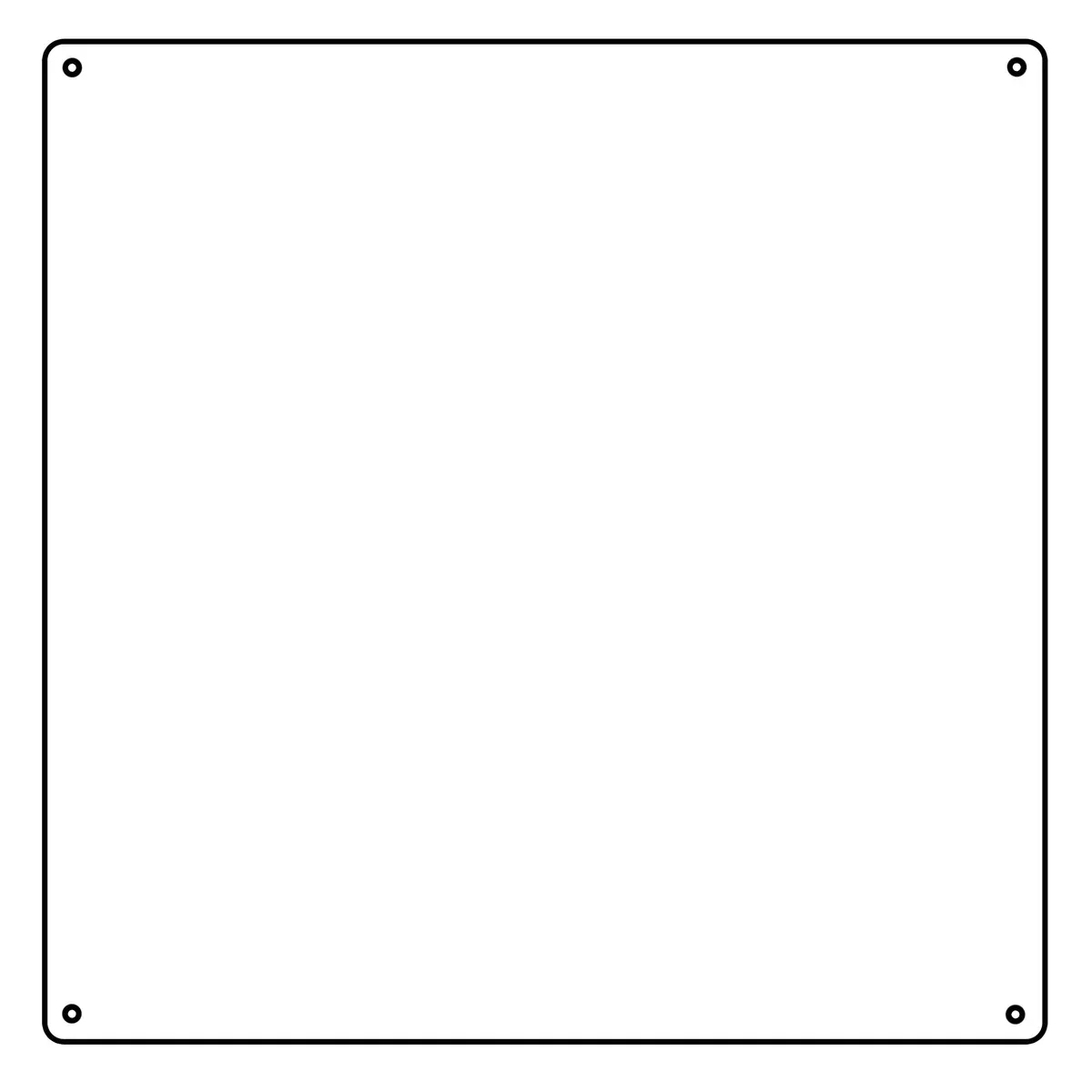 Pyramid Acrylic Backing White