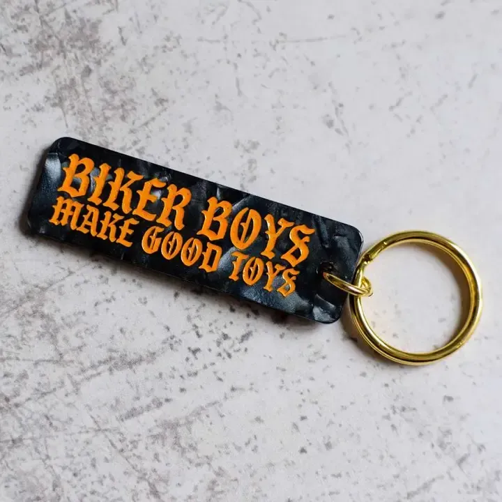 Biker Boys Make Good Toys Keychain