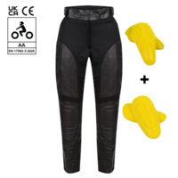 Fiona Leather Trousers 16 Reg BLK
