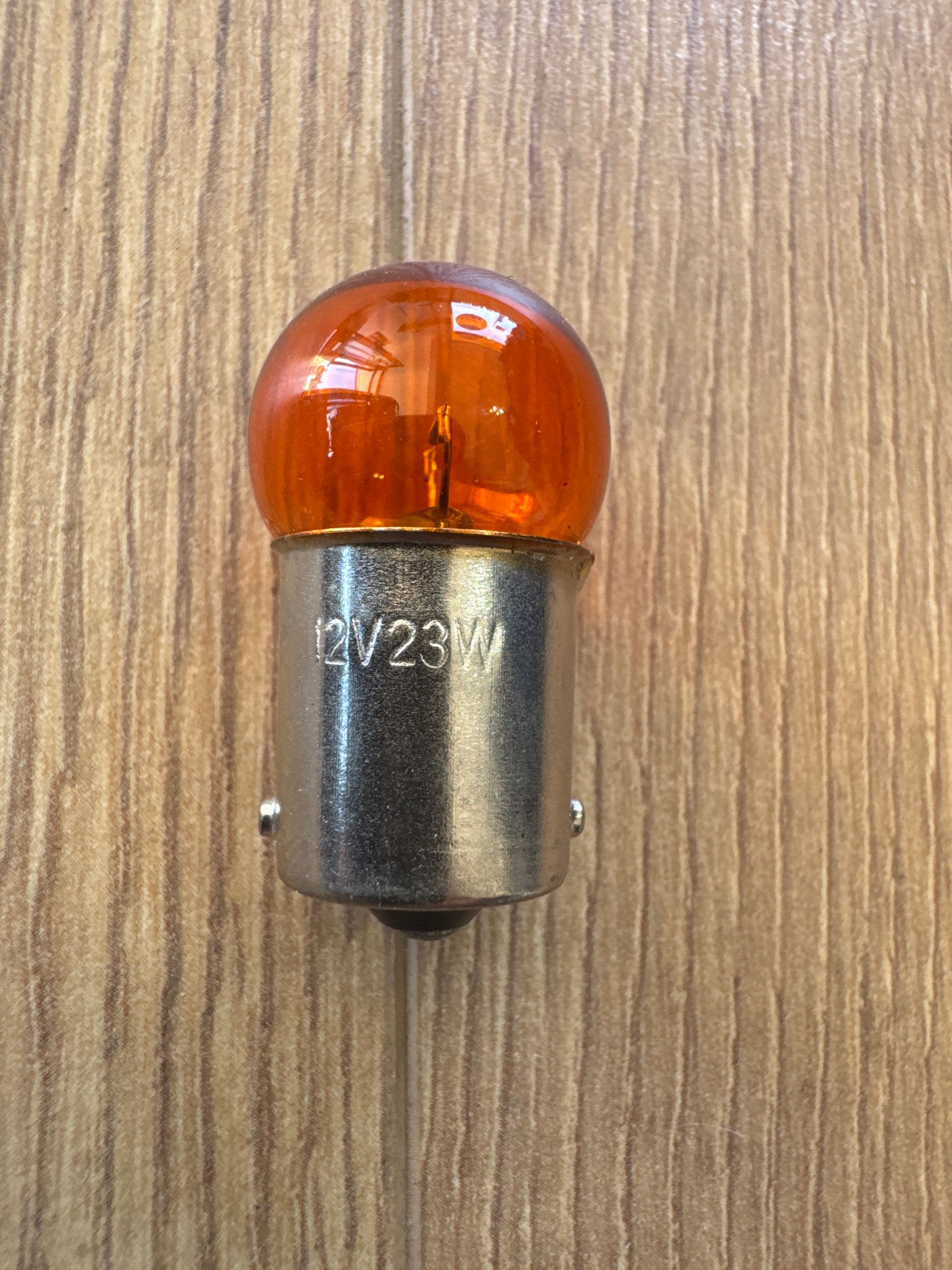 Bulb Amber Large Indfcry Inds 12v 23w G18.5mm Bay15D