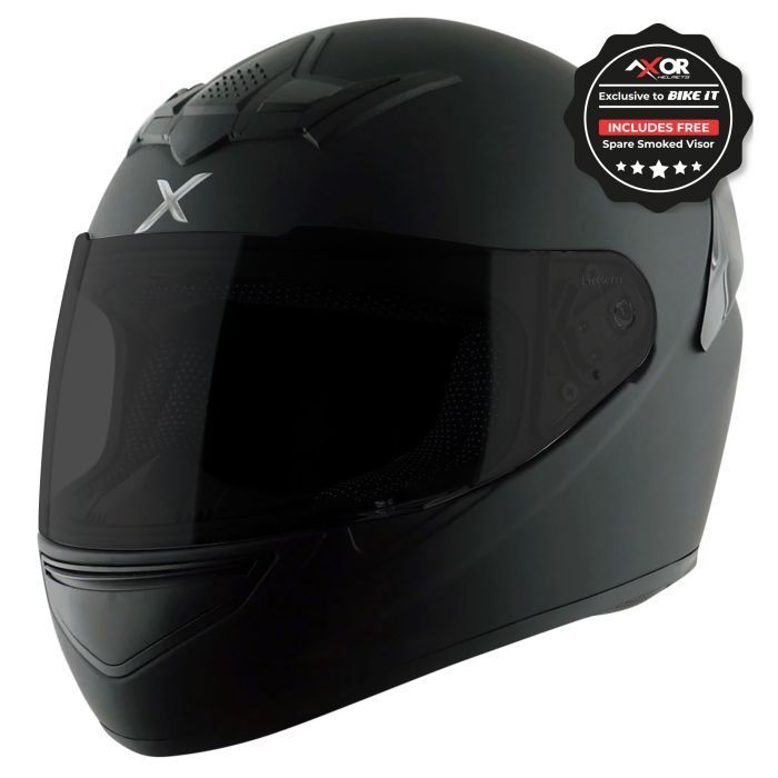 Axor Rage Matt Black Med With Extra Visor
