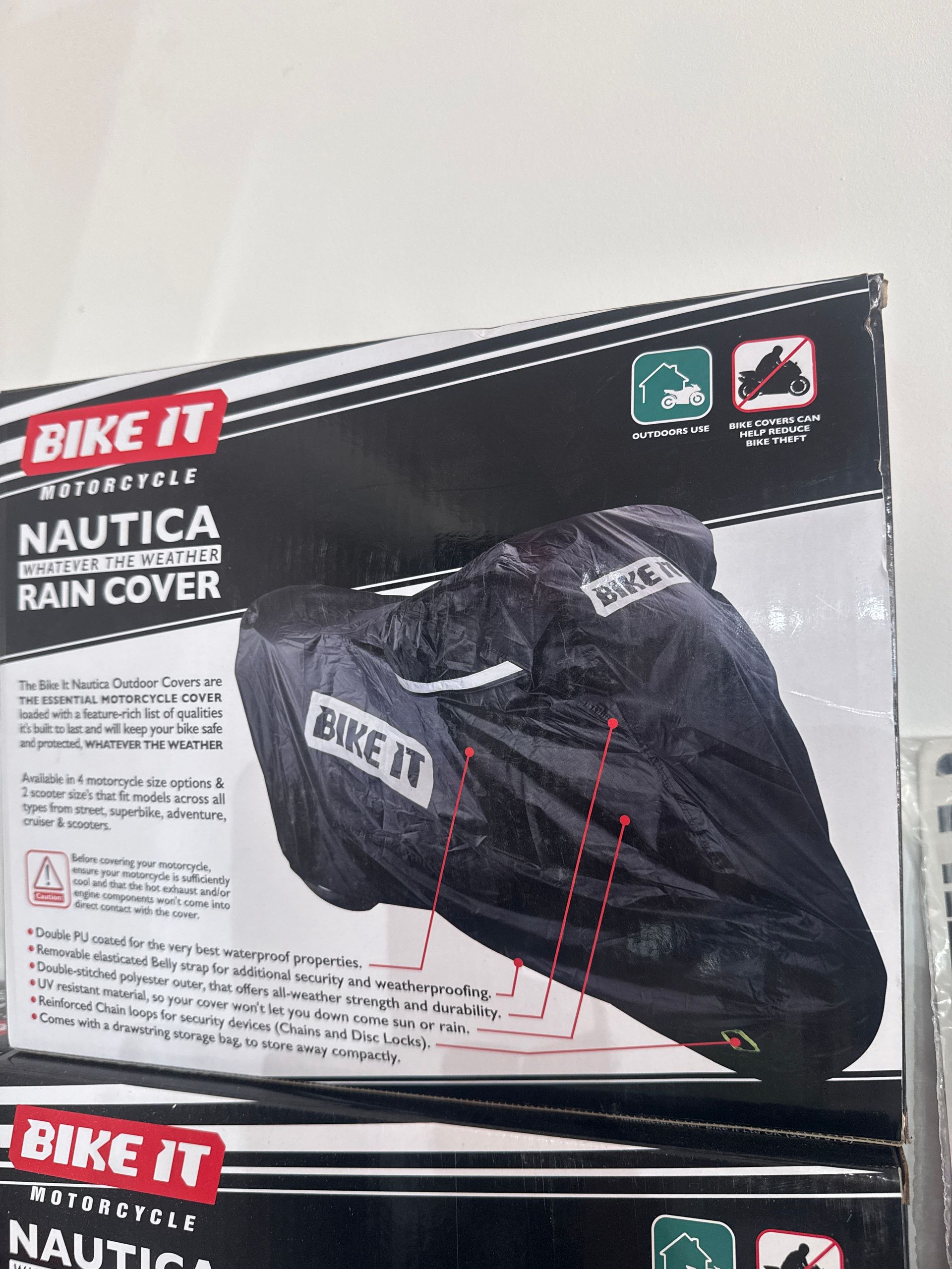 Bike It Nautica Rain Cover RCOBLK05 XL