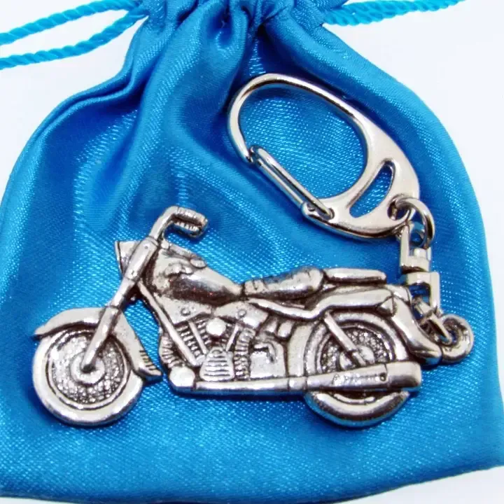 Classic Motorbike 3D Keyring