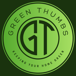 The logo for green thumbs keeping your home green