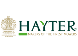 Hayter logo with Royal Warrant and text