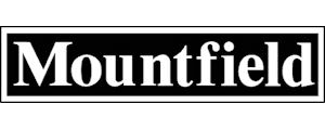 Mountfield logo on a black background, with white text.