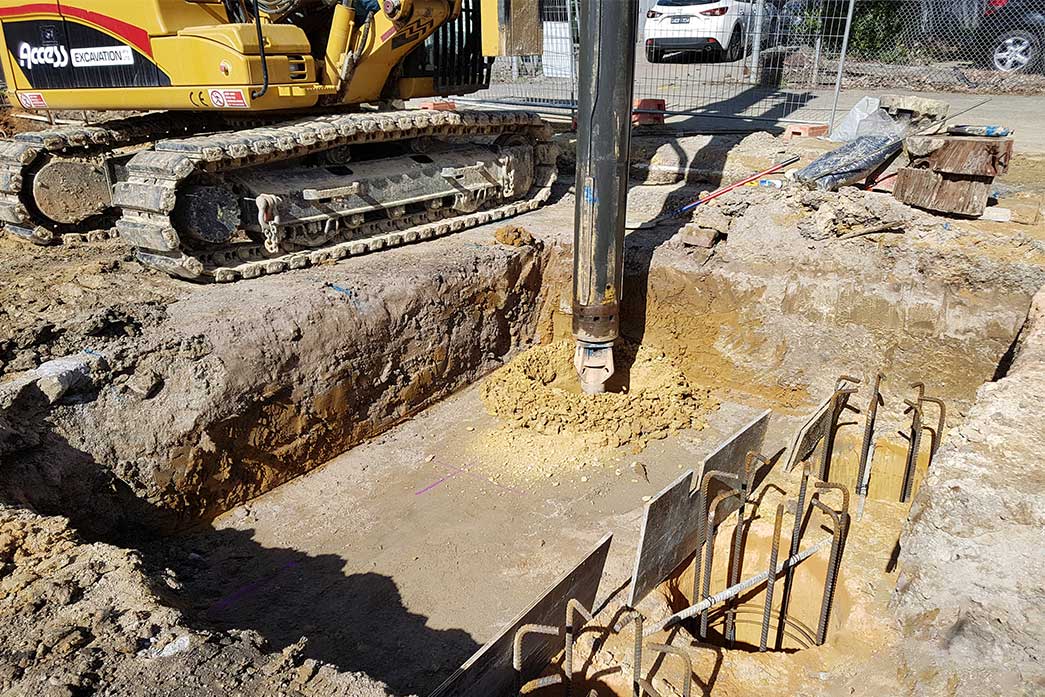 Bored Piers Drilling — Toorak, VIC — A Access Piling and Rock Drilling Bored Piers Drilling — Toorak, VIC — A Access Piling and Rock Drilling
