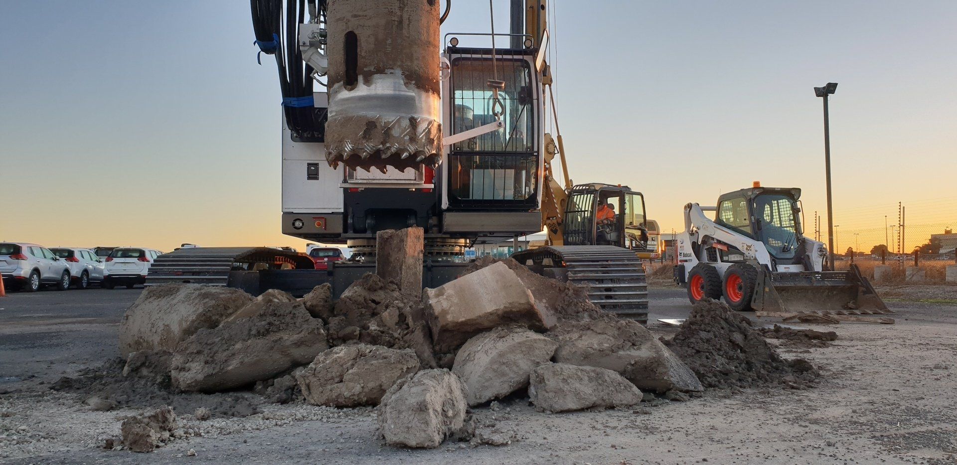 Drilled Rocks — Toorak, VIC — A Access Piling and Rock Drilling Drilled Rocks — Toorak, VIC — A Access Piling and Rock Drilling