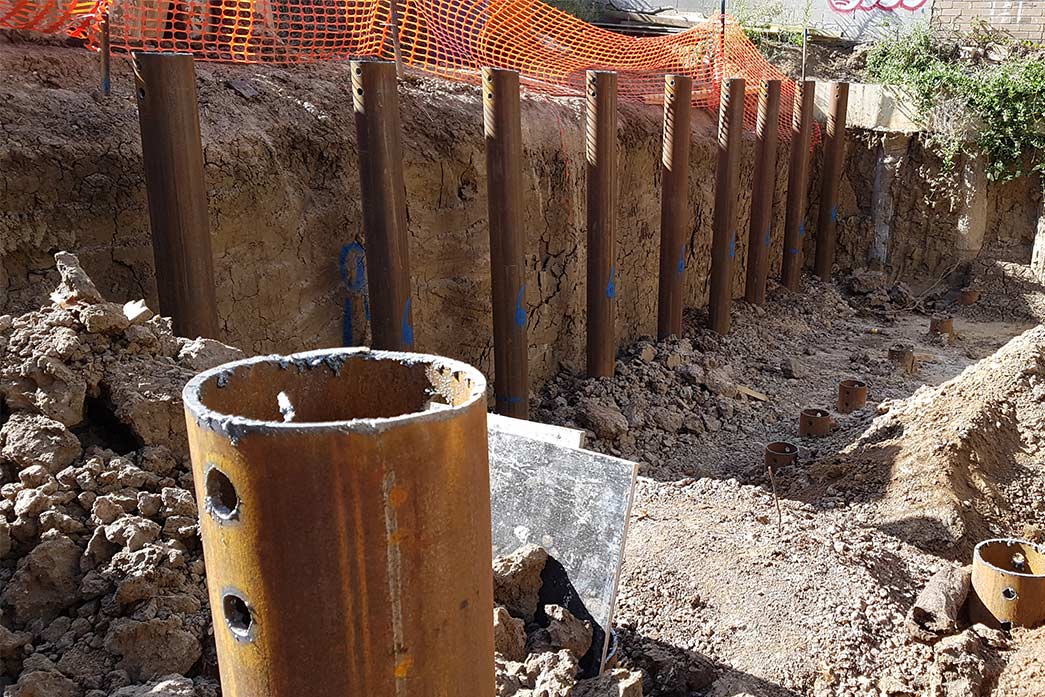 Screw Piles Installation — Toorak, VIC — A Access Piling and Rock Drilling Screw Piles Installation — Toorak, VIC — A Access Piling and Rock Drilling