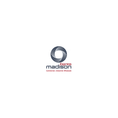 Madison Express logo with a circular design, text 