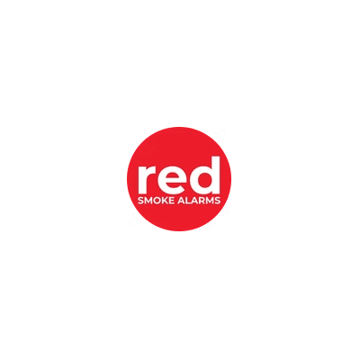 Red Smoke Alarms logo: red circle with 