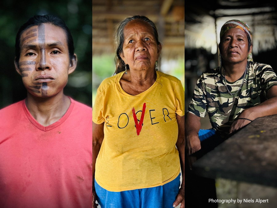 Indigenous community members in Puerto Nariño Colombian Amazon