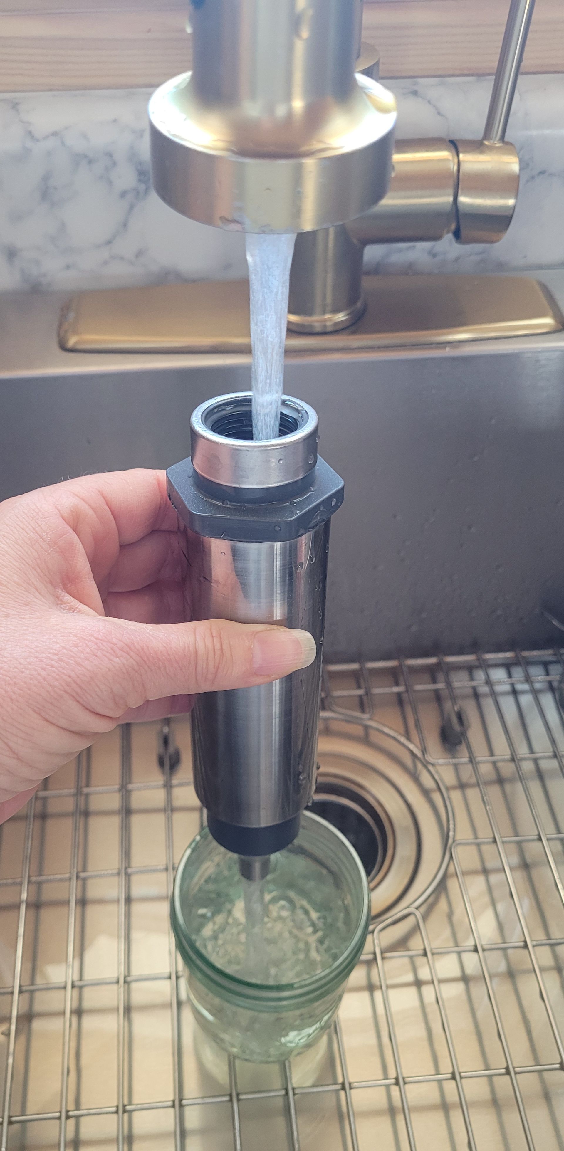 Handheld, Portable Structured Water Unit