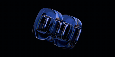 Two blue, translucent fists