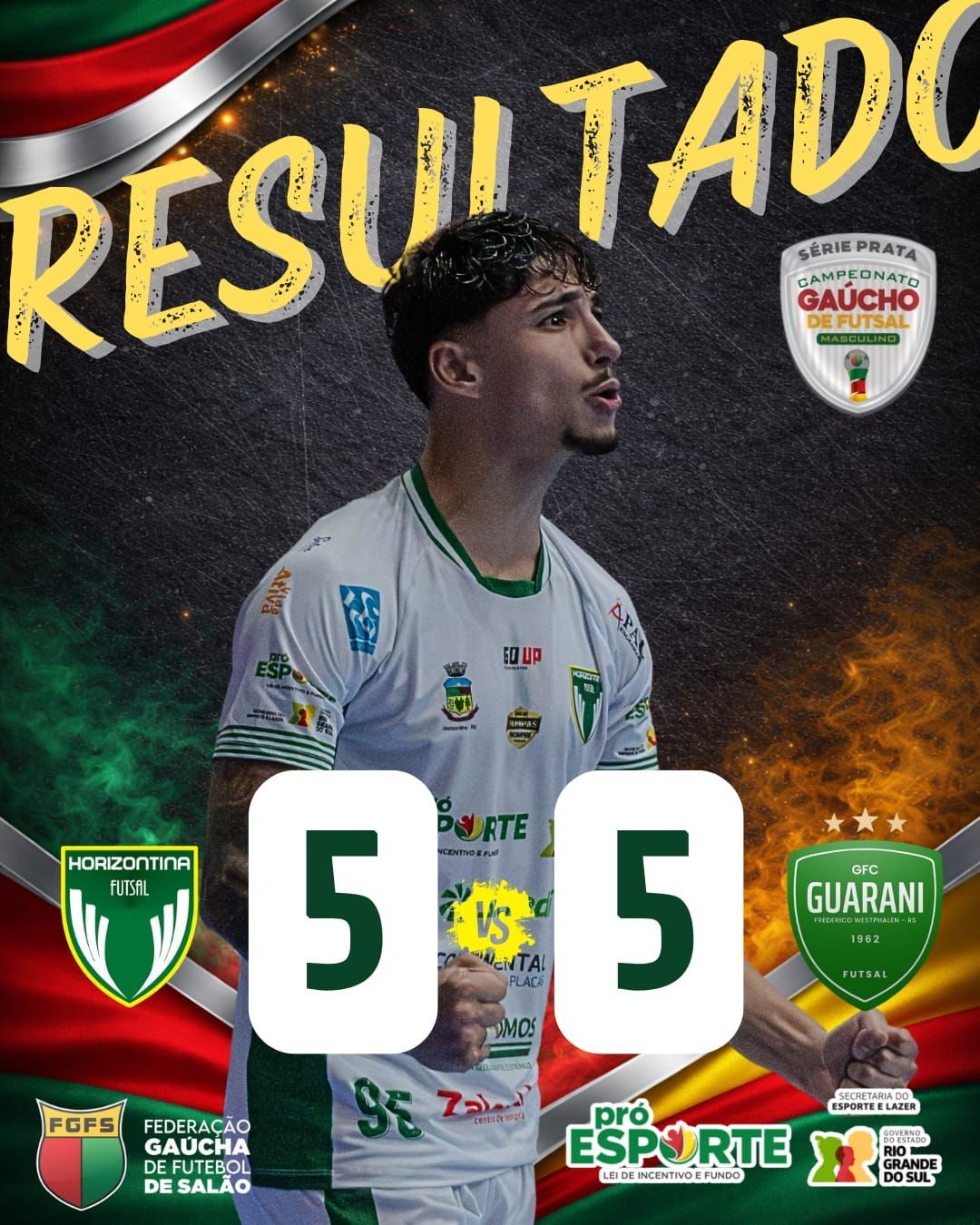 Próxima partida da liga gaúcha:
Horizontina e Guarany Espumoso, dia 28 de junho, em casa.