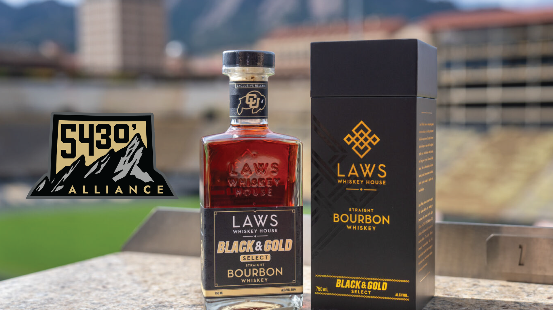 Laws Whiskey House Expands CU Athletics Partnership with Black and Gold Select Straight Bourbon Whiskey