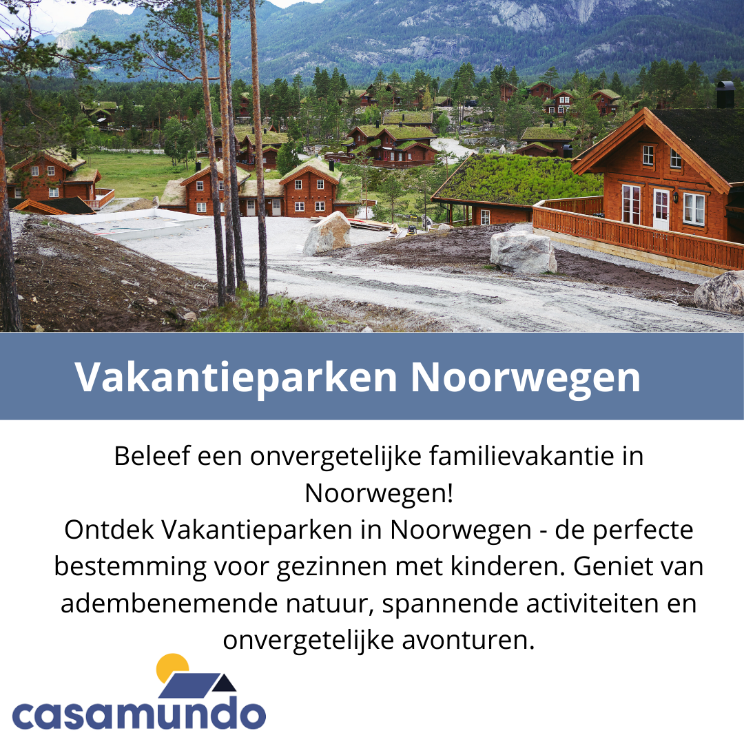 Een advertentie voor casamundo toont houten vakantiehuizen