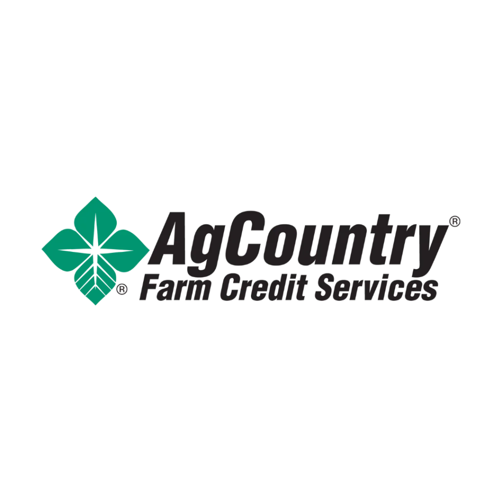AgCountry Farm Credit Services logo in green and black on a white background