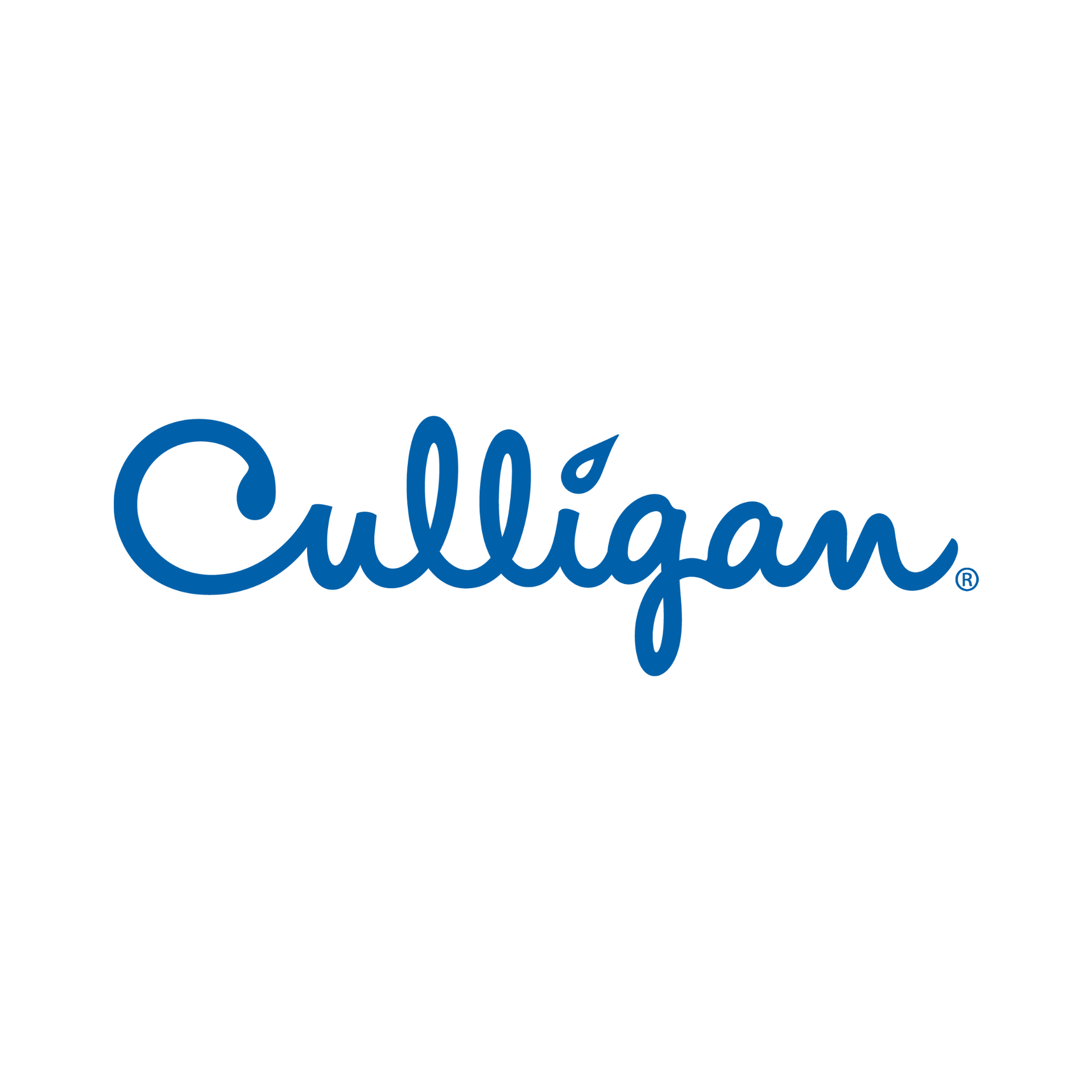 Culligan blue script logo on a white background