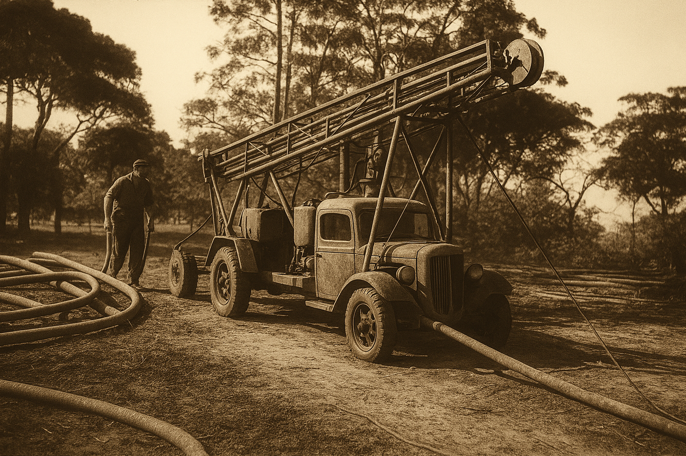 Slade Drill early days on the Central Coast