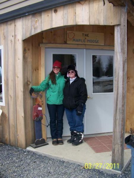 Two people in front of 
