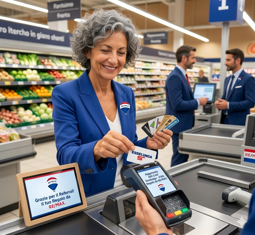 Immagine rappresentativa della pagina omaggio per te con persona che usa la card