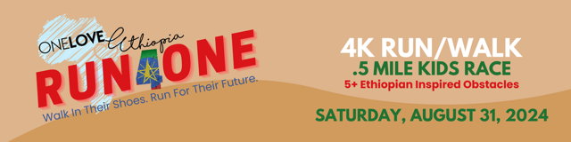 OneLove Ethiopia. Give to support. Make a difference. Join the Run