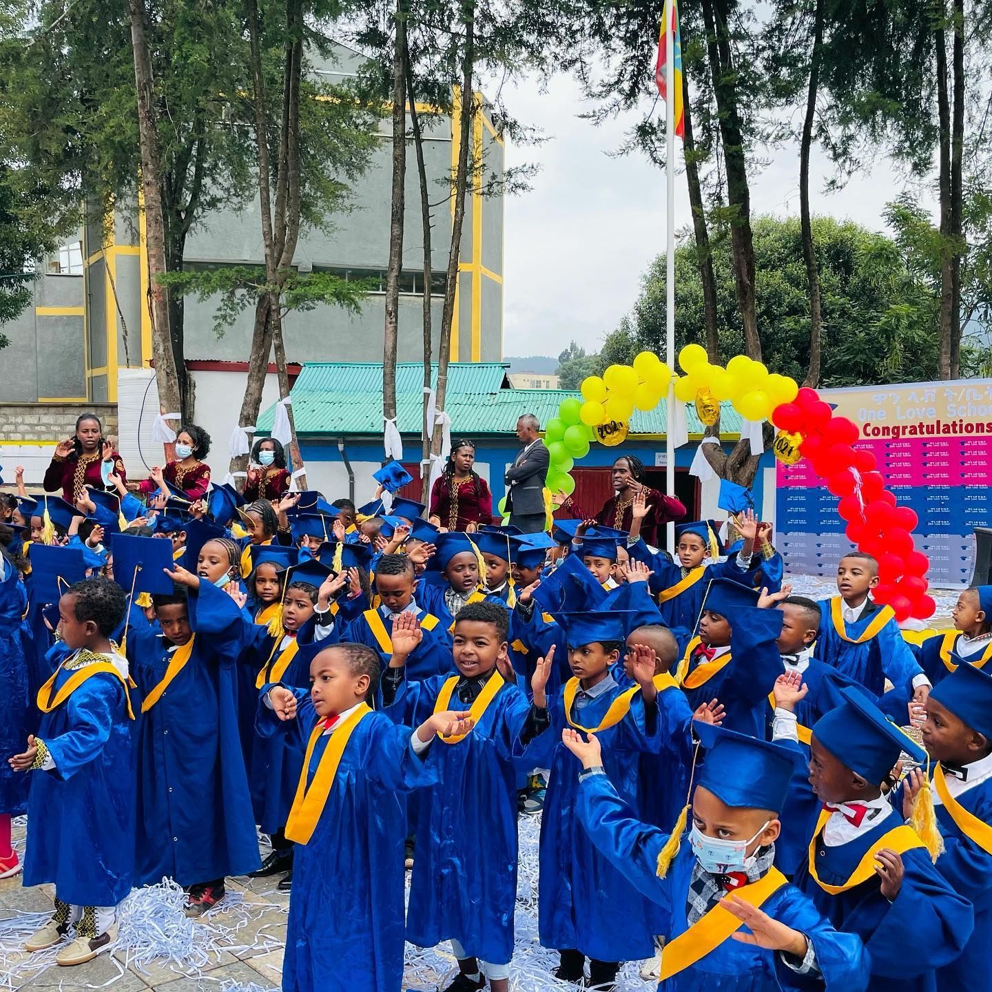 Students in Ethiopia graduating