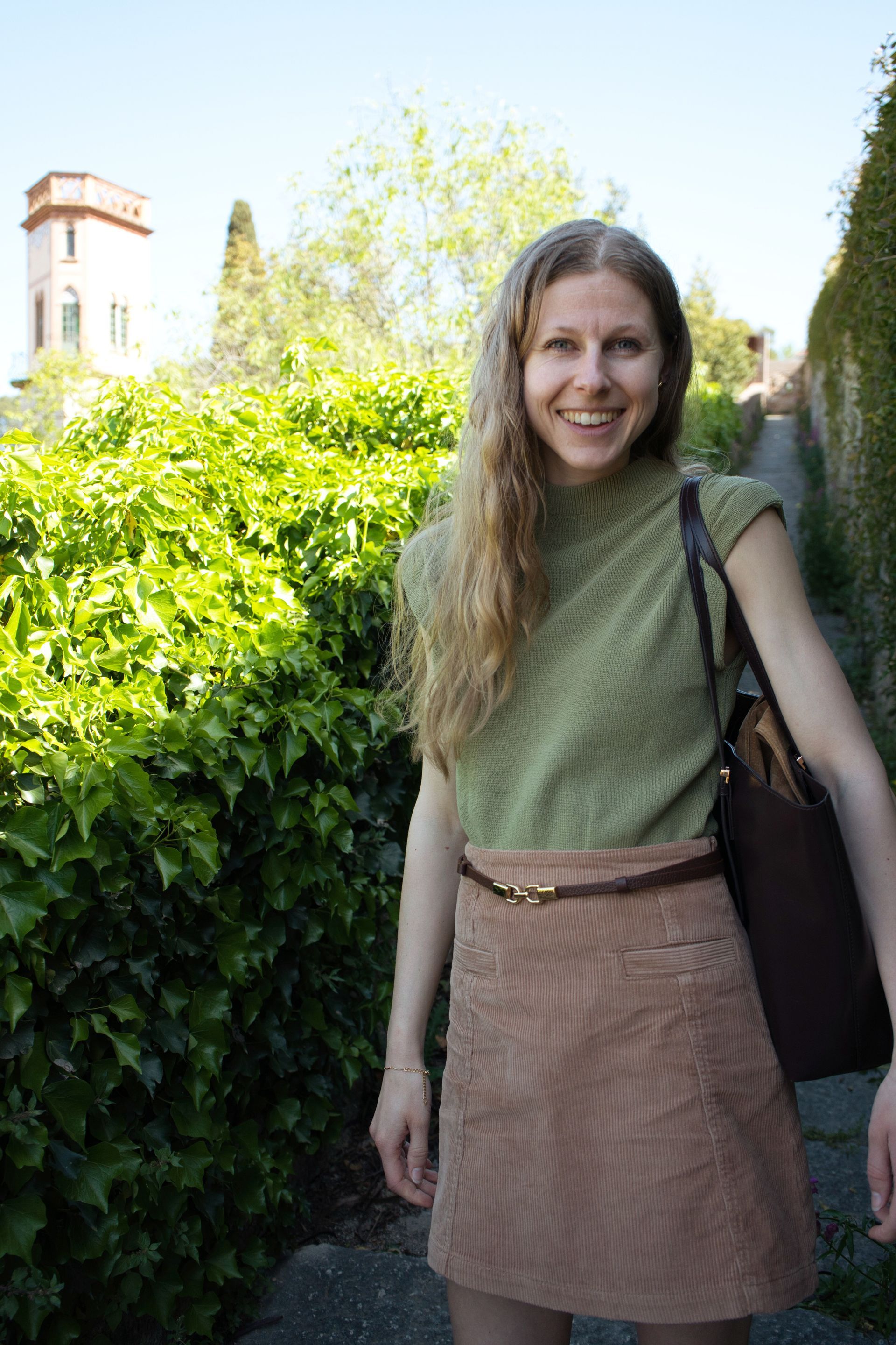 Felice lachend in Girona
