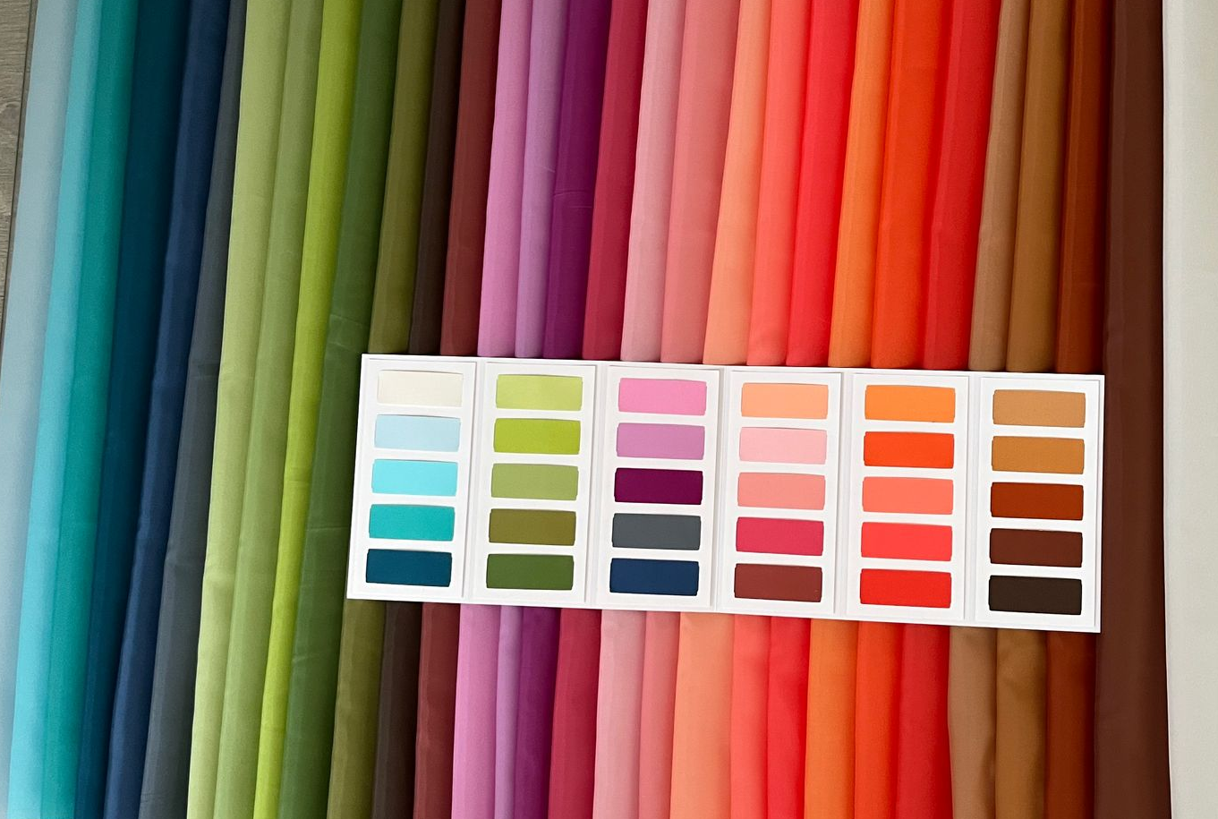 Eerste voorbeeld van een kleurenpalet van een klant