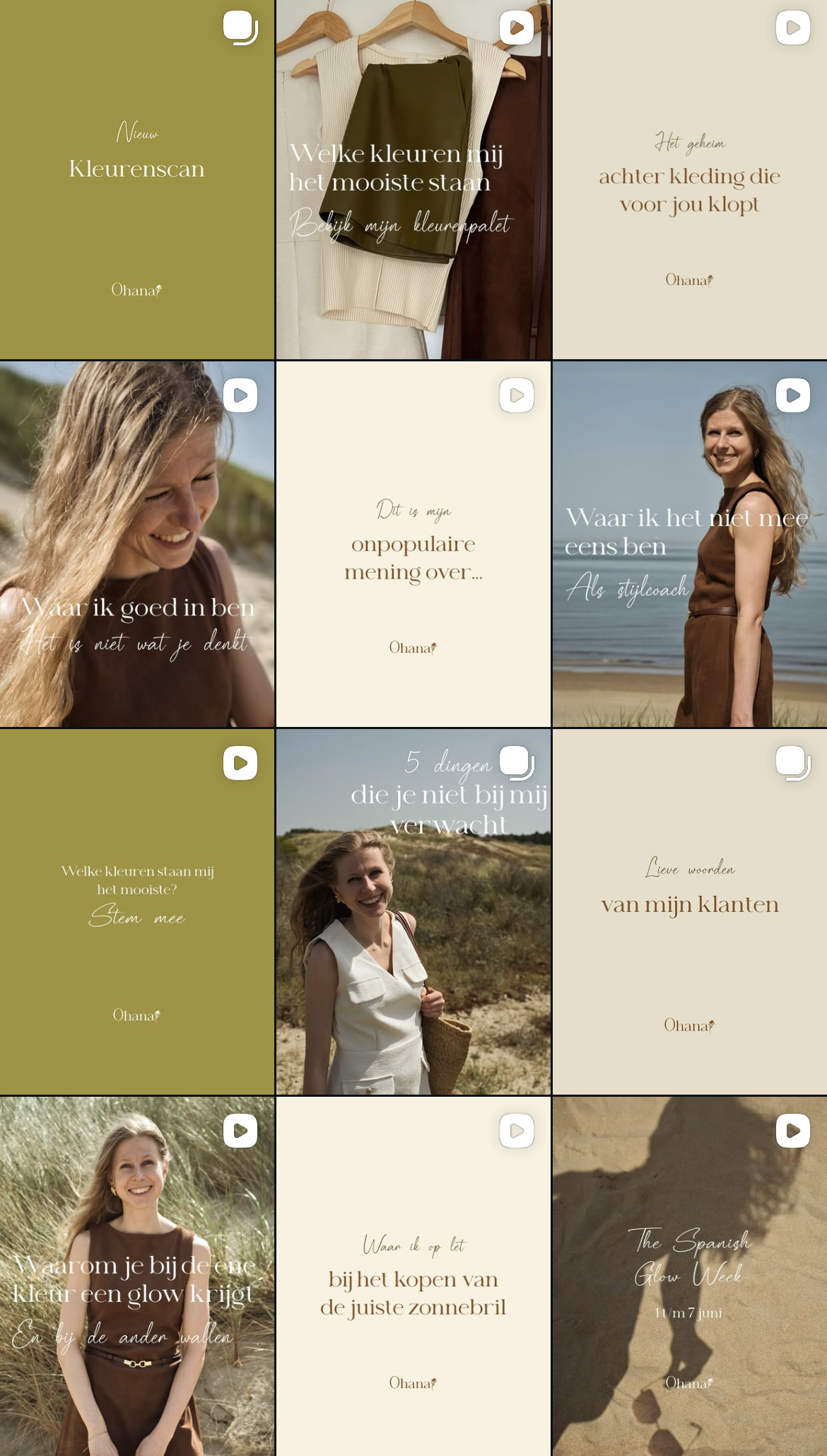 De Instagram tijdlijn van Ohana Freesia
