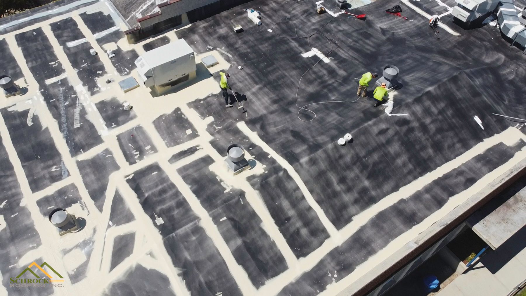 Commercial flat roofing in Montana