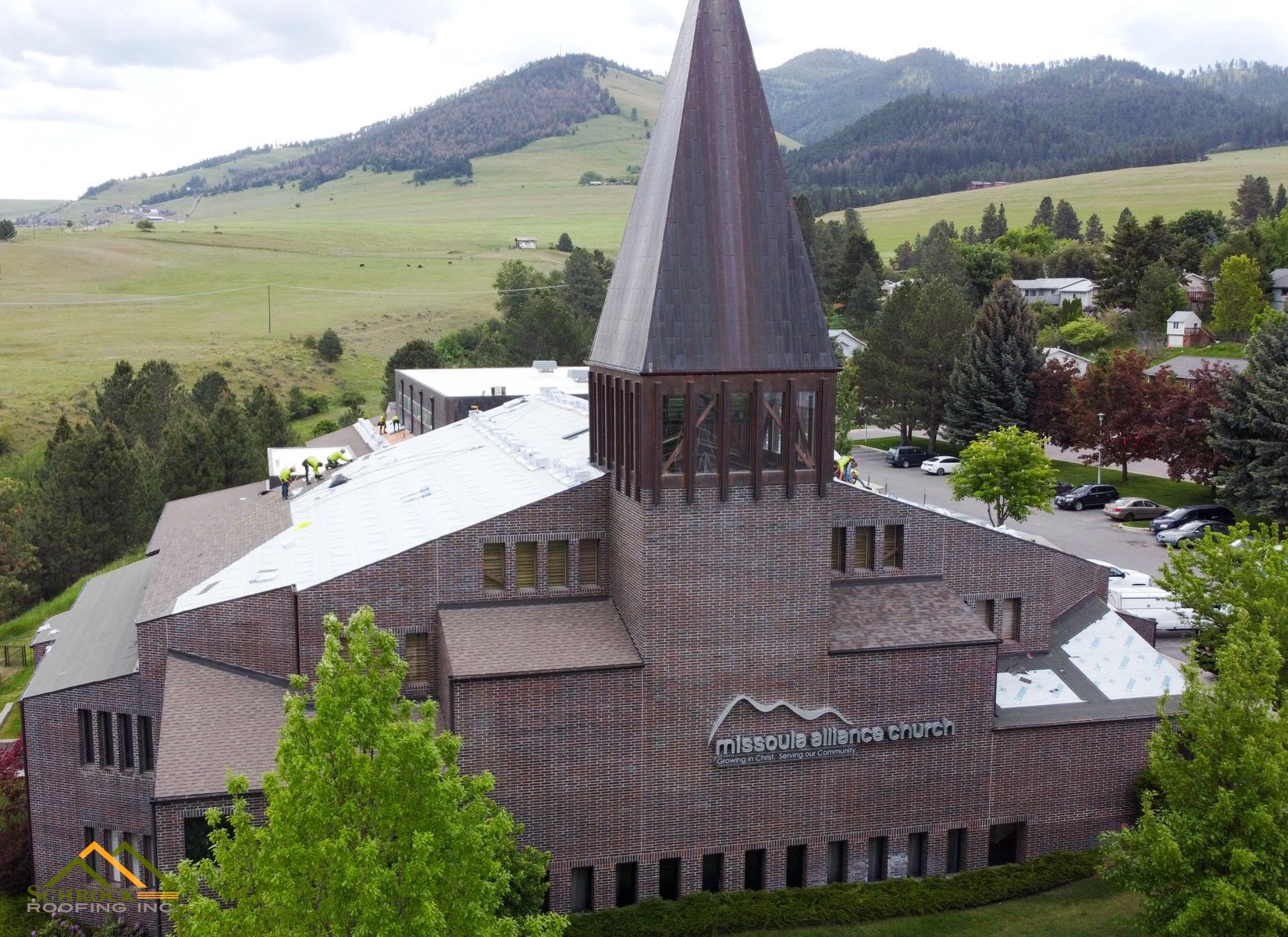 Commercial roof replacement in Montana