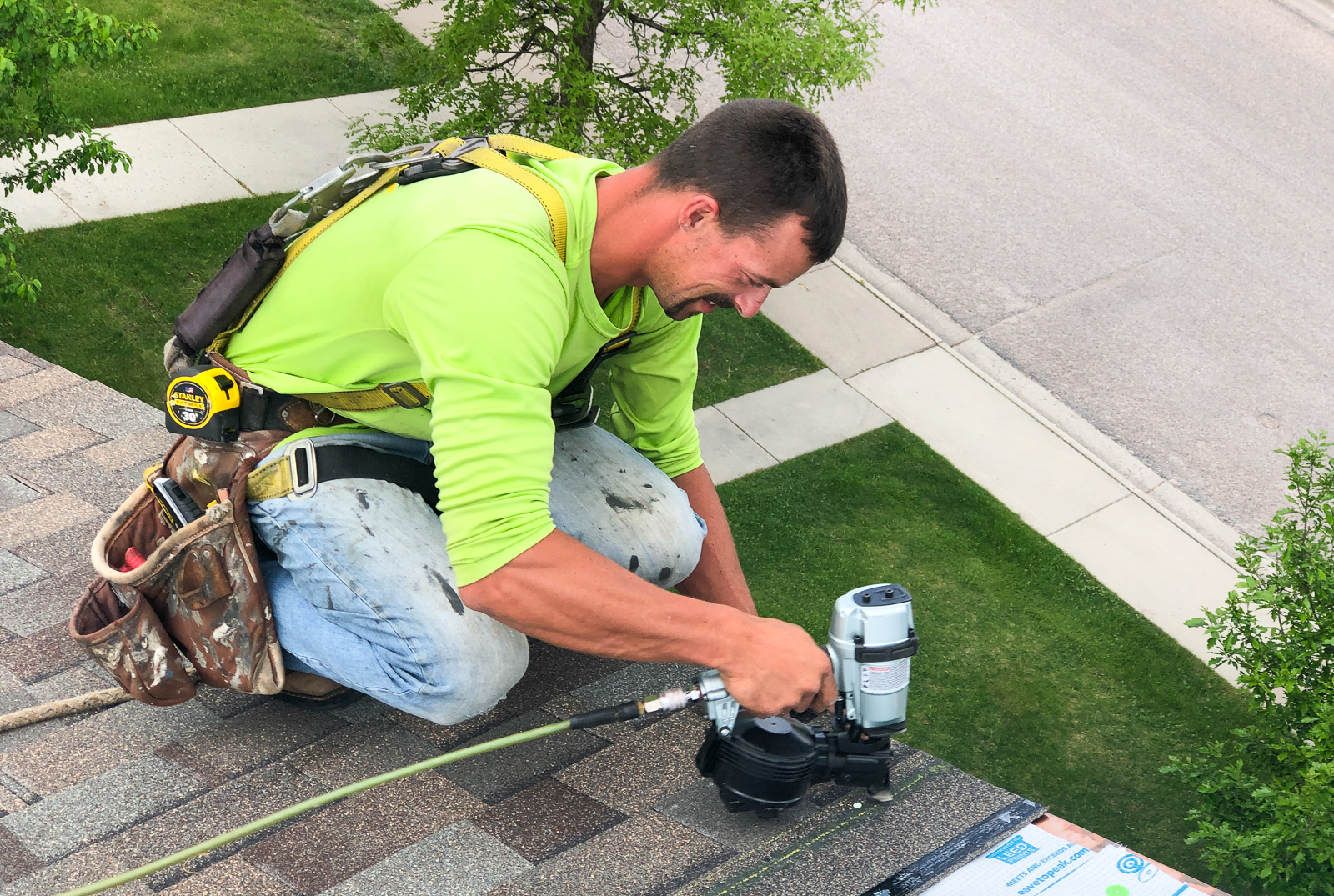 Residential roof repair in Missoula, MT