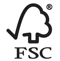 FSC logo: Tree symbol with
