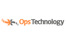 OpsTechnology logo with orange and gray stylized icon on a white background