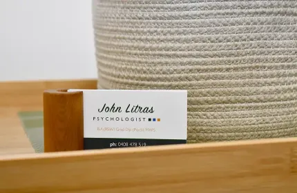 Business card of John Litras - Psychologist in Ballarat 