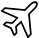 Aviation Minimalist Plane Design Icon