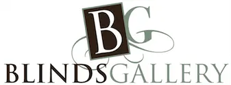 Logo for Blinds Gallery, with the letters 