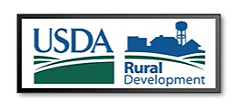 The usda rural development logo is in a black frame.