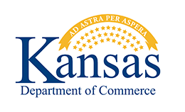 A logo for the kansas department of commerce