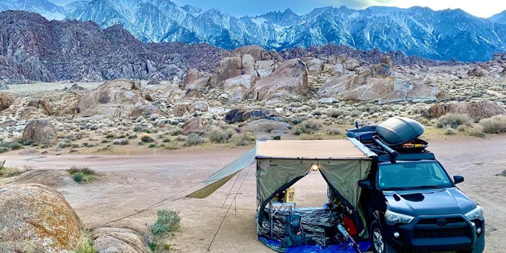 Scenic camping spot in Alabama's state park