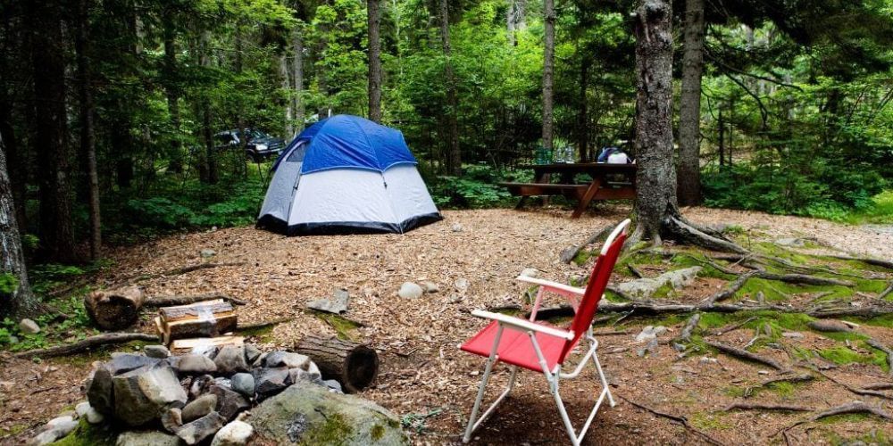 Lakeside camping at Table Rock State Park