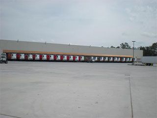 Concrete work for a trucking facility